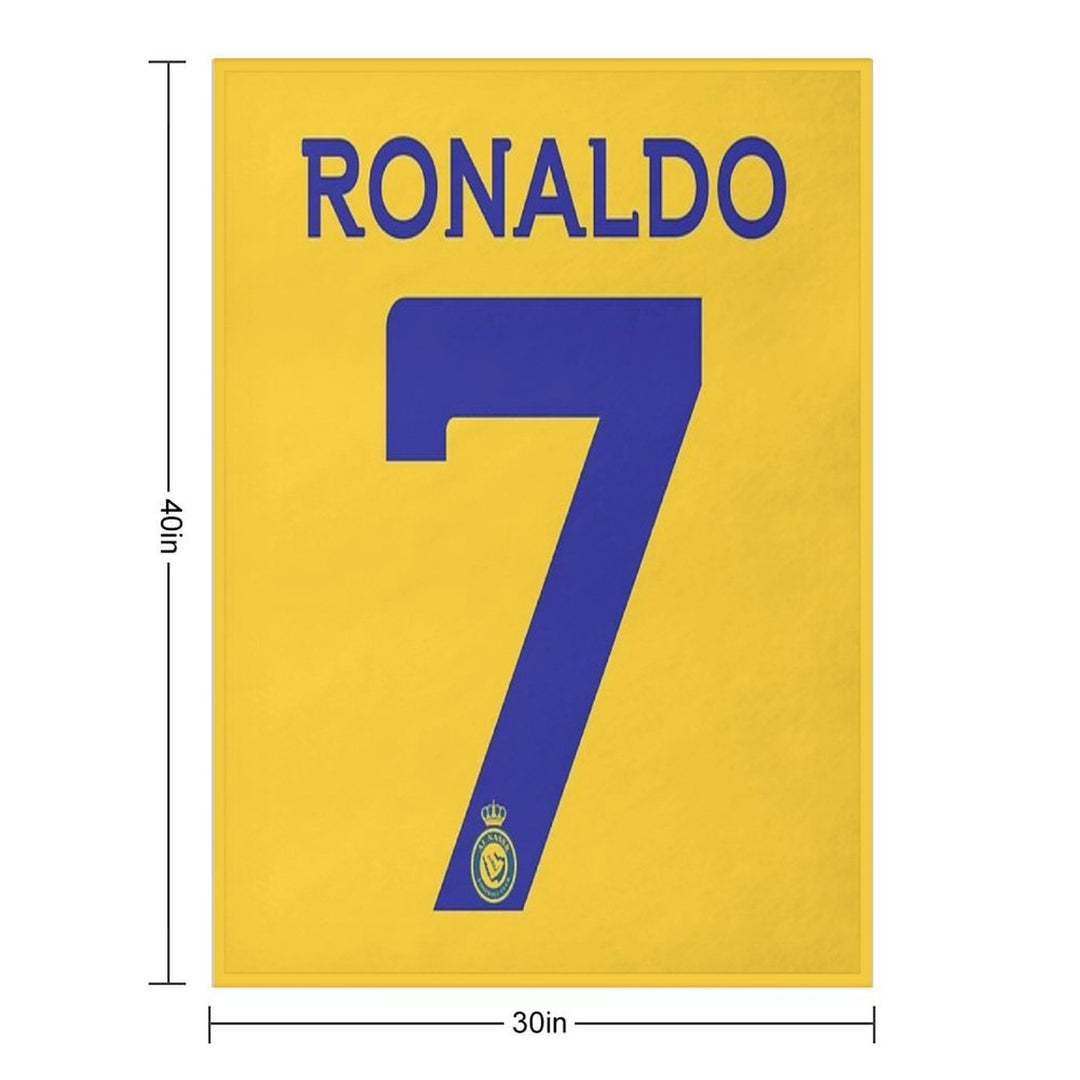 Ronaldo 7 Al-Nassr Football Club - نادي النصر السعودي Comfort Throw Blanket