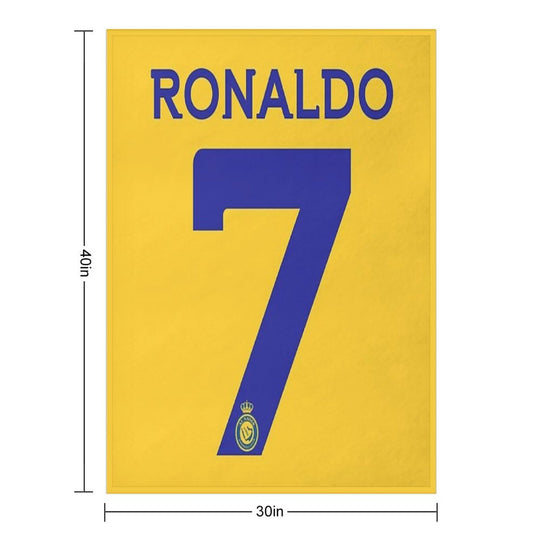 Ronaldo 7 Al-Nassr Football Club - نادي النصر السعودي Comfort Throw Blanket