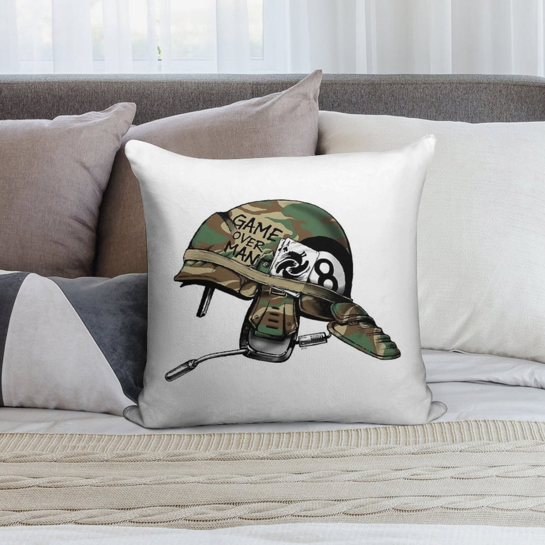 Game Over, Man! Soft Shrink-Resistant Throw Pillow