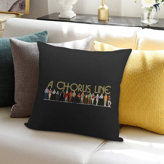 A Chorus Line Soft Reinforced Edging Throw Pillow