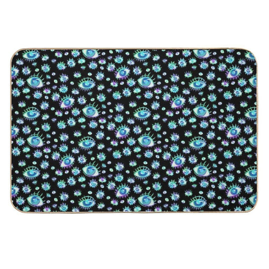 The Eyes of The Beholder Pattern  Slip-Resistant Bath Mat