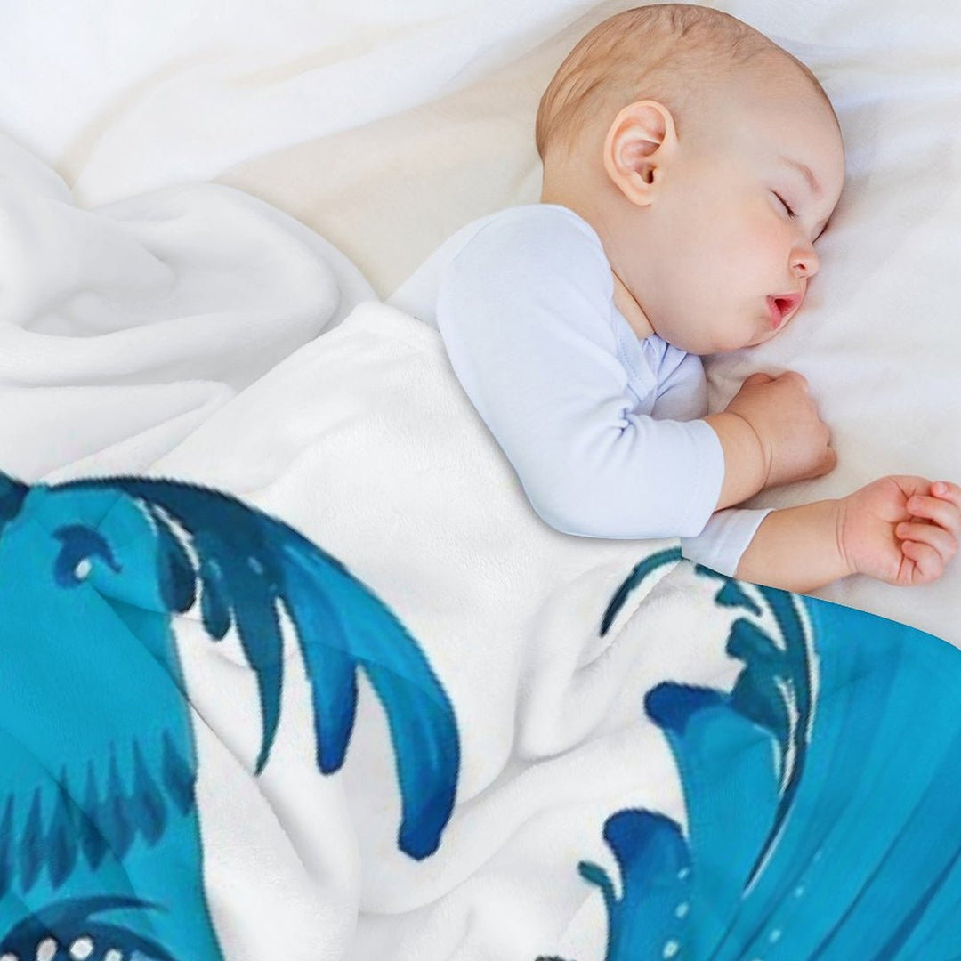 Blue Bird Compact Throw Blanket