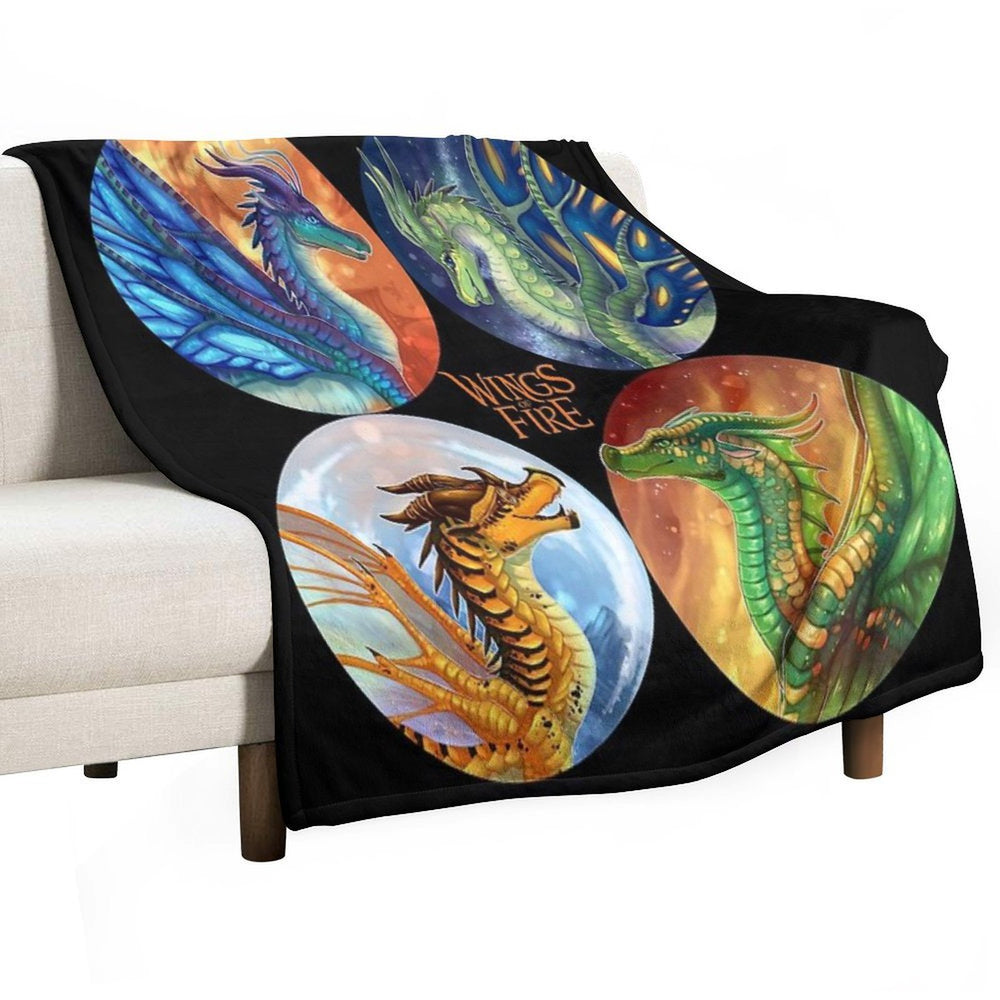 Wings of Fire - Heroes of The Lost Continent Machine-washable Throw Blanket