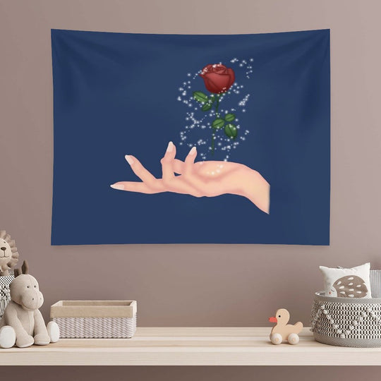 Magical Hands Make Rose Ver. 3 Tapestry