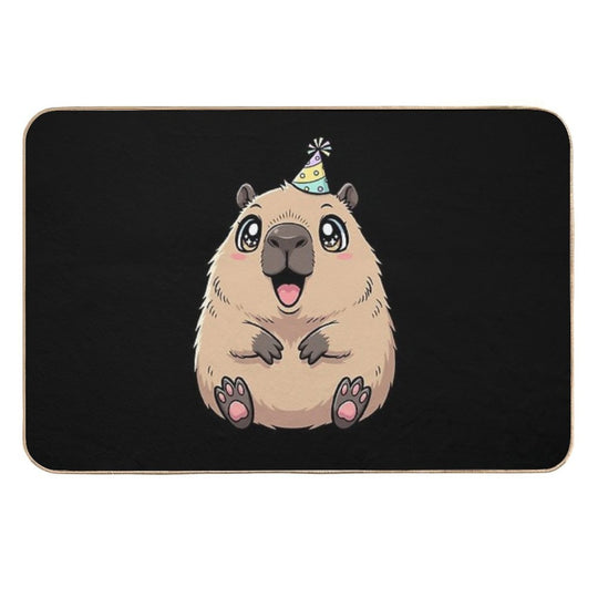 Chibi Capybara – Cute And Adorable Kawaii Animal Design  Rapid-Drying Bath Mat