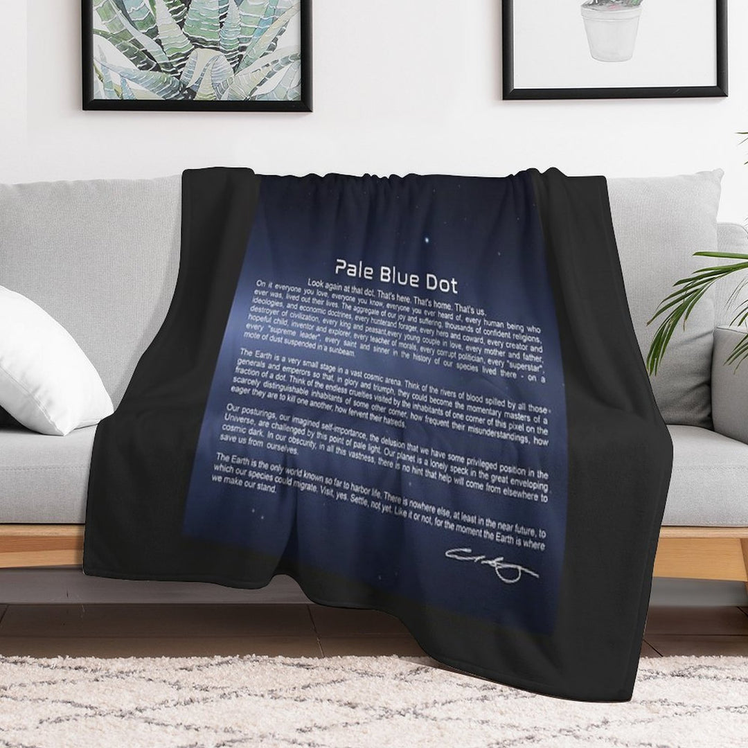 Pale Blue Dot - Carl Sagan Gift-ready Throw Blanket