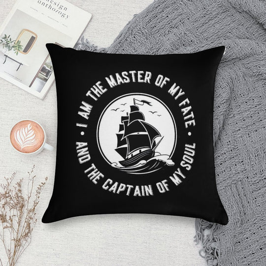 I Am The Master of My Fate And The Captain of My Soul. Ships Soft Bedroom Essential Throw Pillow