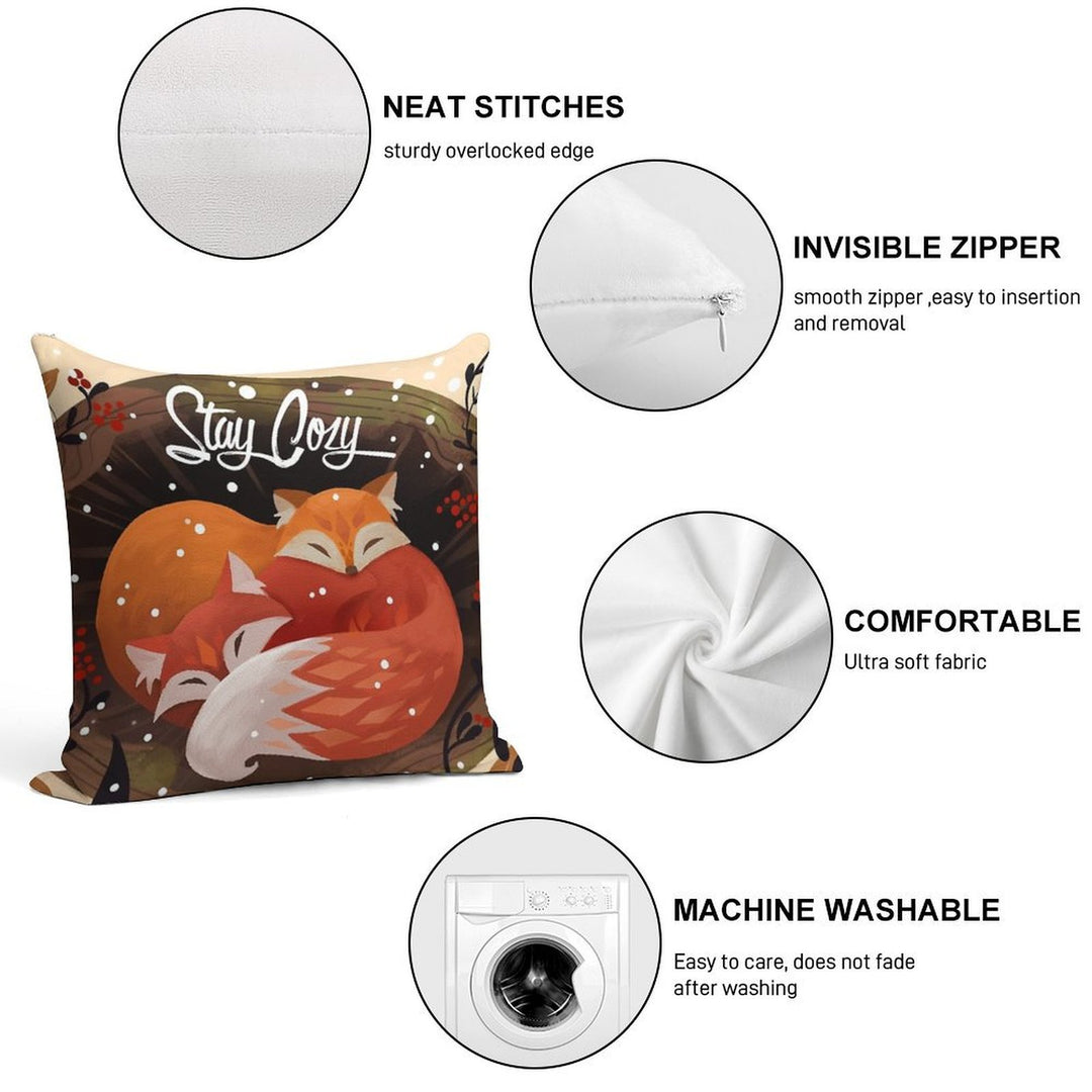 Stay Cozy Soft High-Density Material Throw Pillow