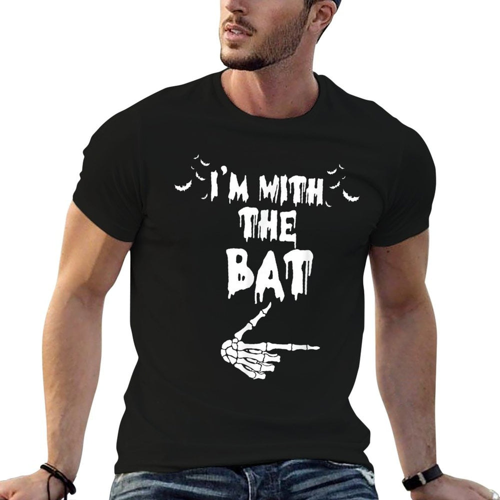 Im with The Bat Funny Matching Couple Costume Halloween  Odor-resistant T-Shirt