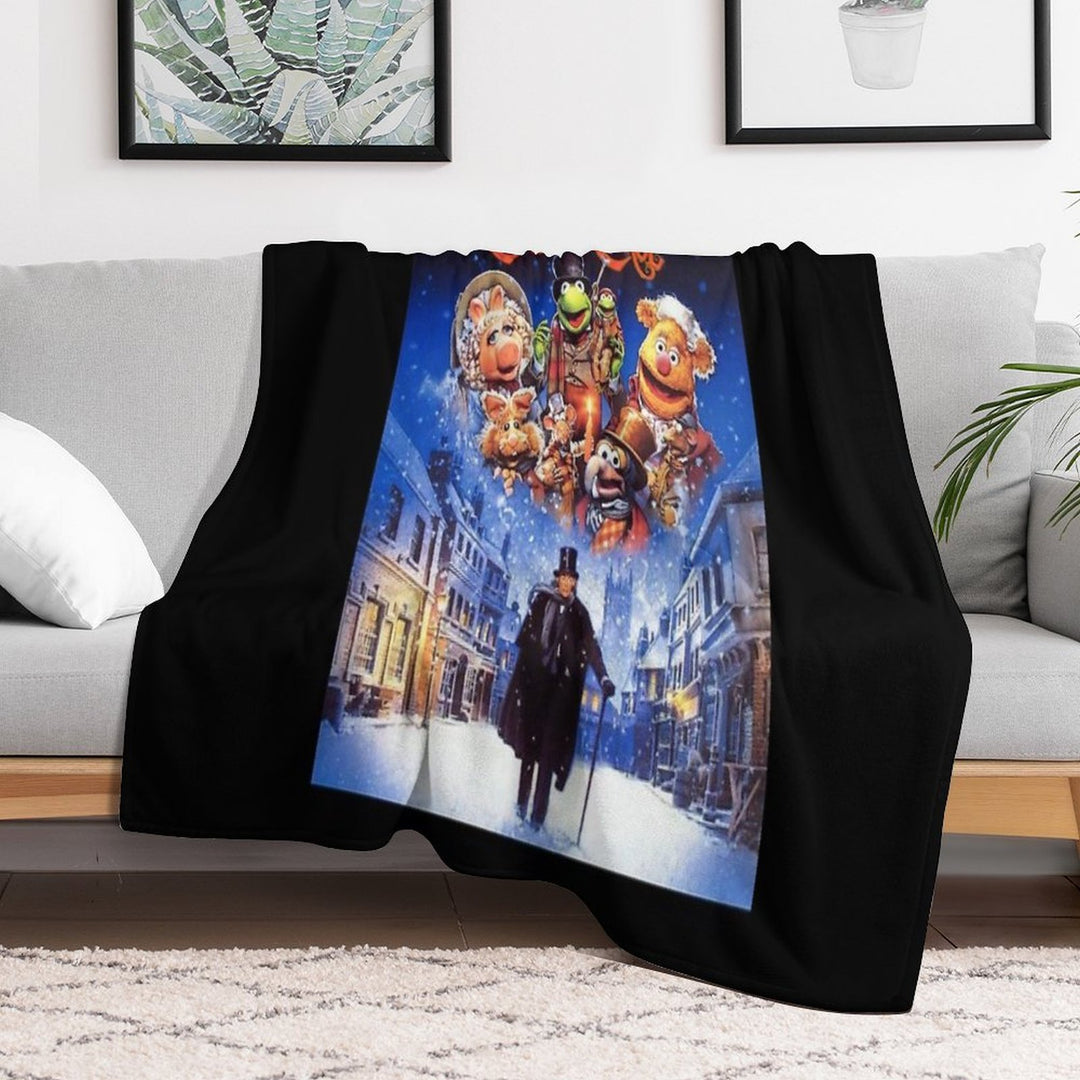 The Muppet Christmas Vitnage Eco-conscious Throw Blanket