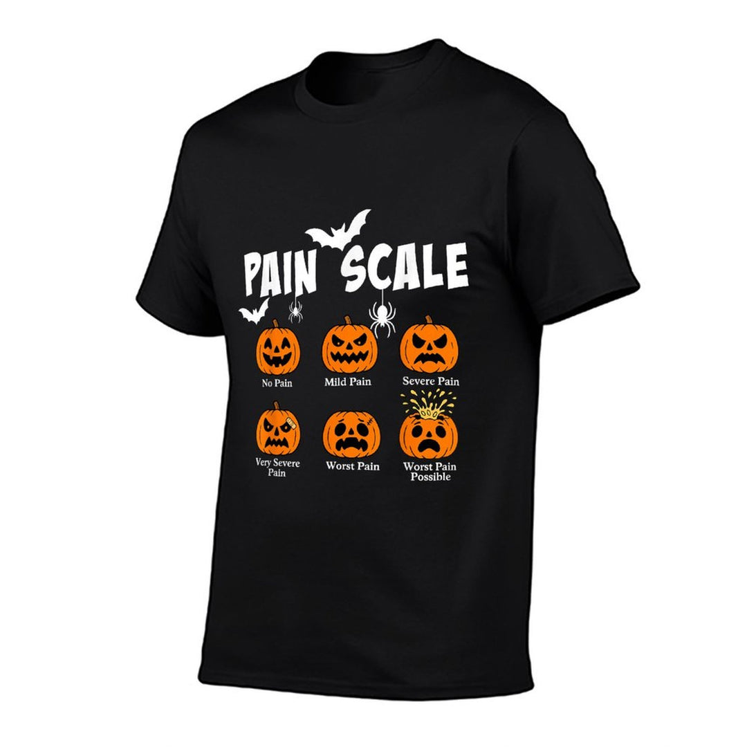 Pain Scale Spooky Pumpkin Fall Halloween Trauma Nurse Triage  Odor-resistant T-Shirt