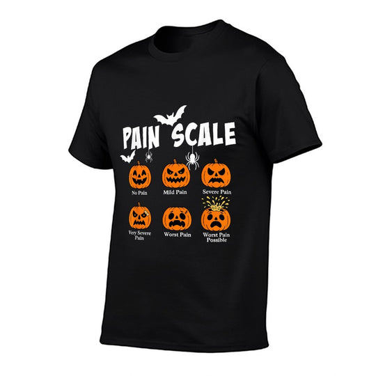 Pain Scale Spooky Pumpkin Fall Halloween Trauma Nurse Triage  Odor-resistant T-Shirt