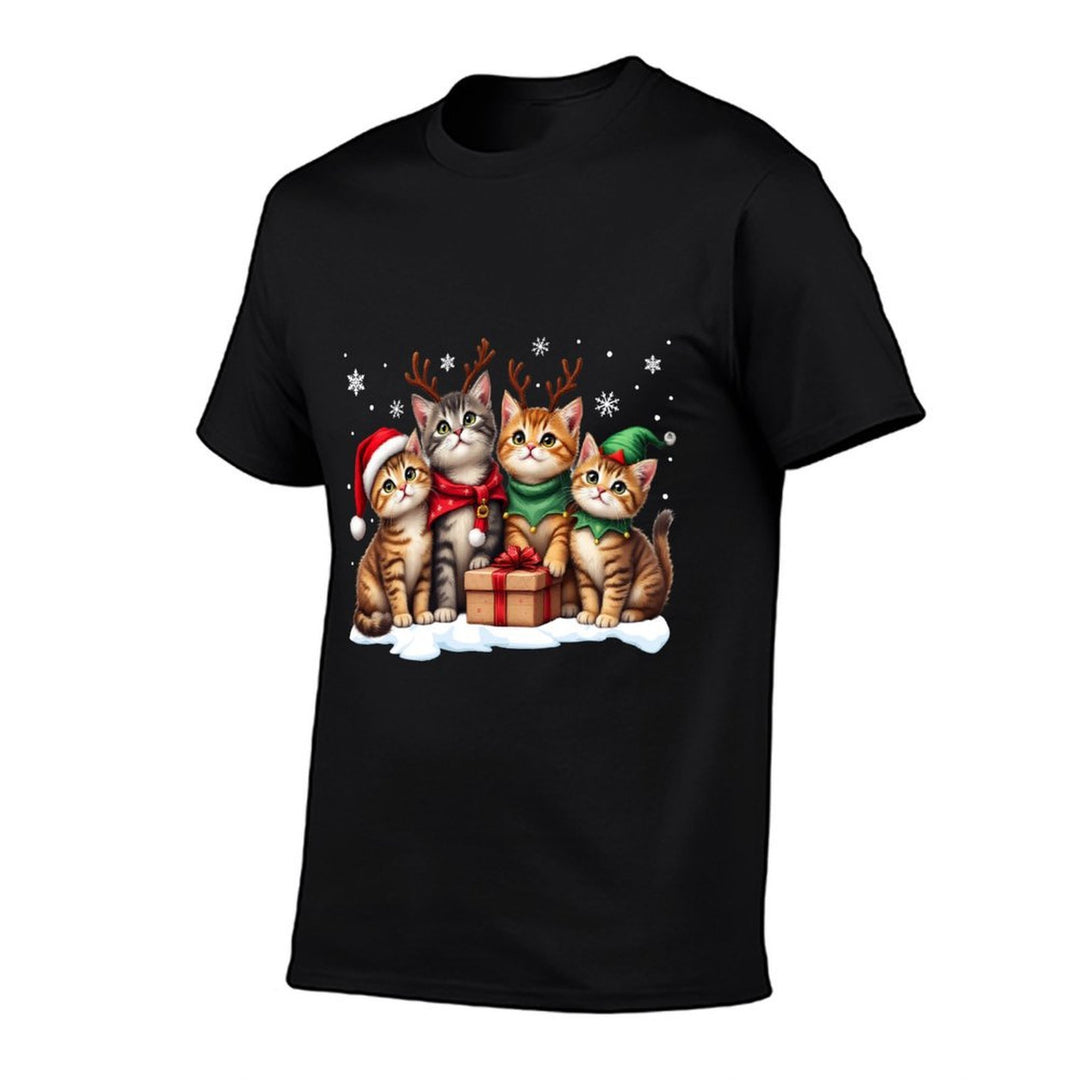 Cats Cat Christmas Pajamas Family Men Women Boys Girls  Moisture-wicking T-Shirt