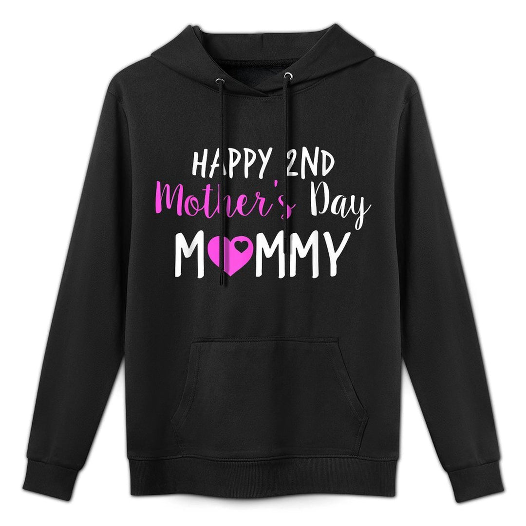 Happy 2nd Mother&#39;s Day Mommy Breathable Fabric Hoodie