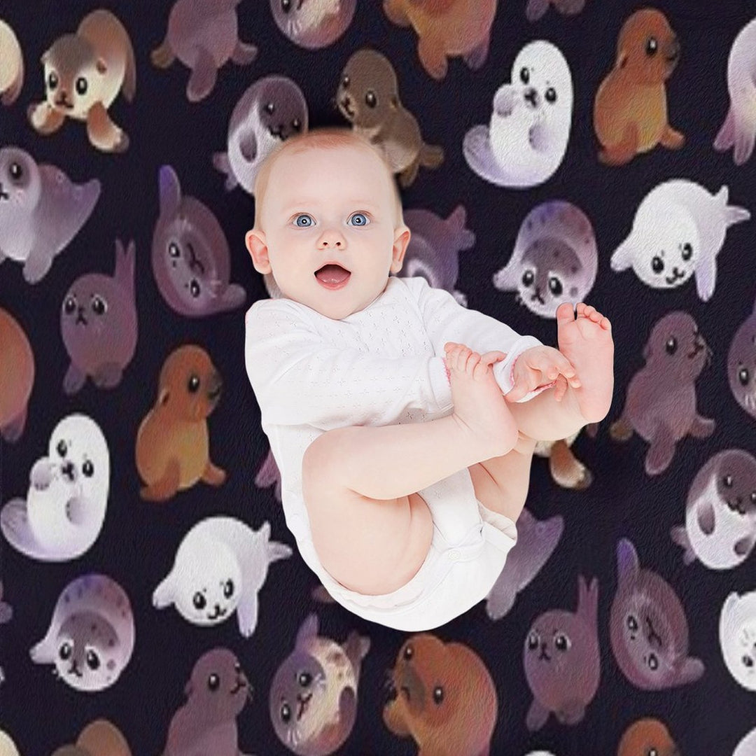 Seal Pup - Dark Premium Throw Blanket