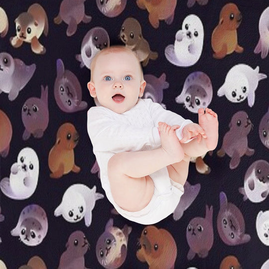 Seal Pup - Dark Premium Throw Blanket