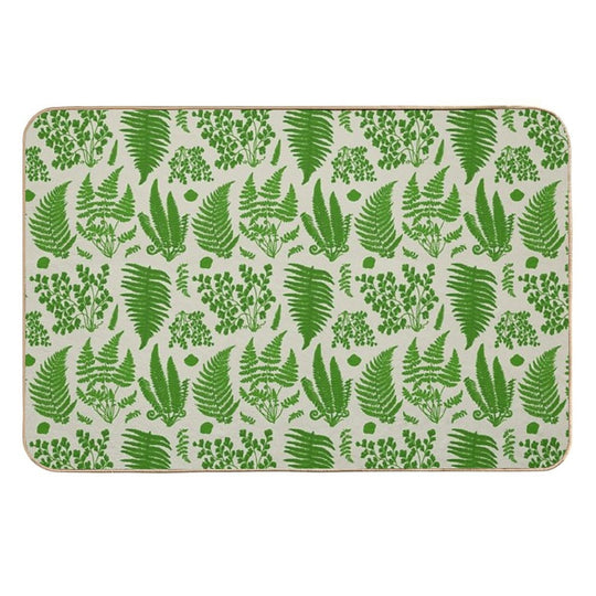 Vintage Fern Botanical  Slip-Resistant Bath Mat