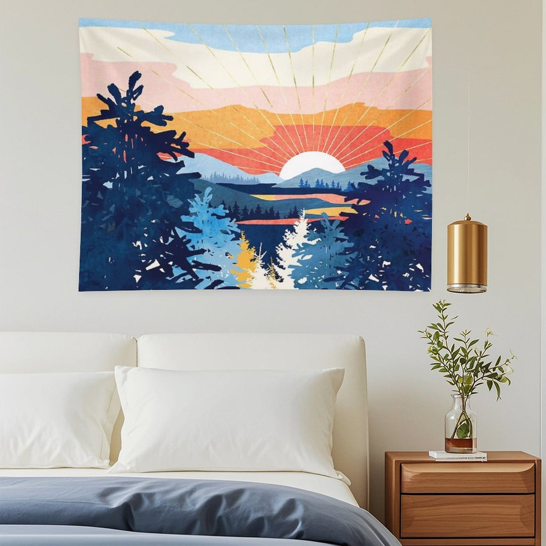 Sunset Lake Tapestry