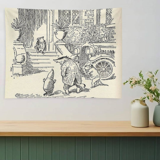 Arriving at Toad Hall Tapestry