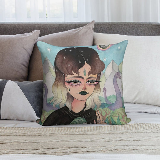 Last Day on Earth Soft Short Plush Fabric Throw Pillow