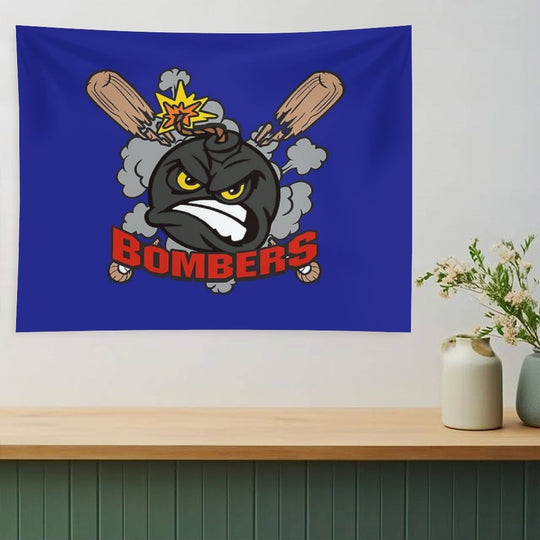 Bombers Baseball Logo Tapestry