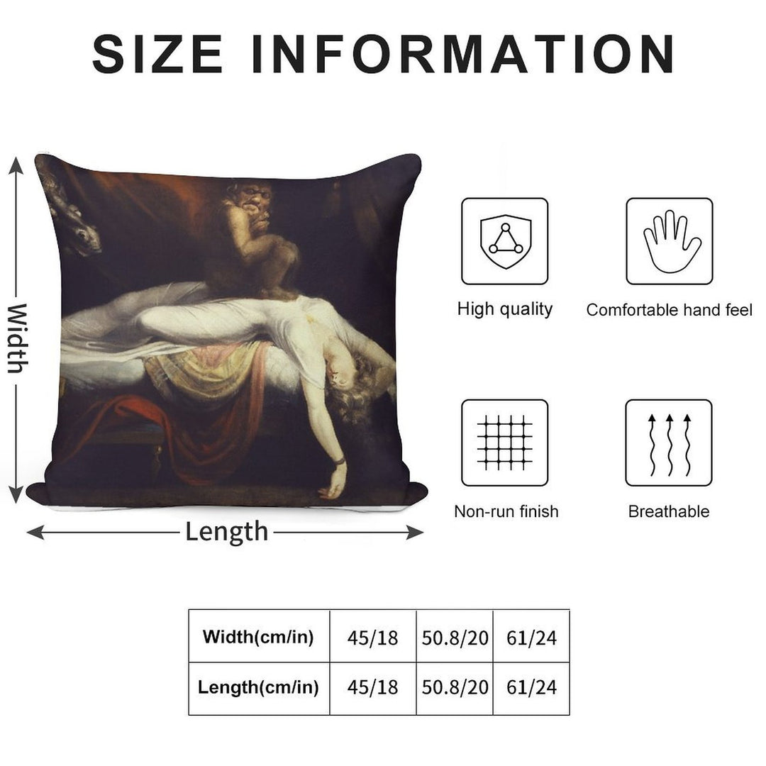 Henry Fuseli - The Nightmare1781 Soft Warmth Comfort Throw Pillow