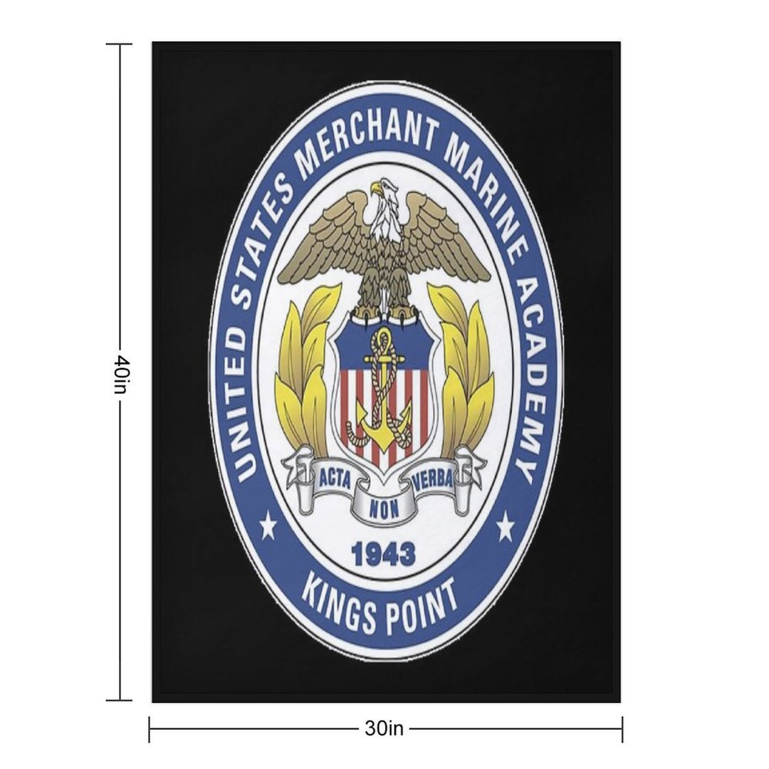 Merchant Marine Academy Logo Gift-ready Throw Blanket