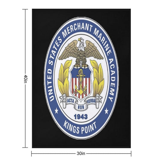 Merchant Marine Academy Logo Gift-ready Throw Blanket