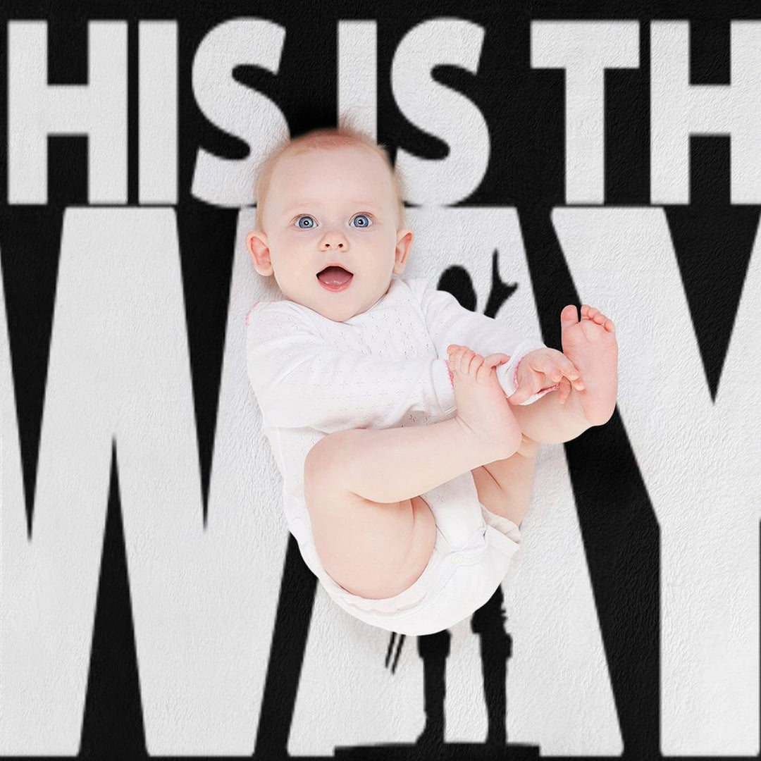 This Is The Way  Geekdom Series  DopeyArt Travel-friendly Throw Blanket