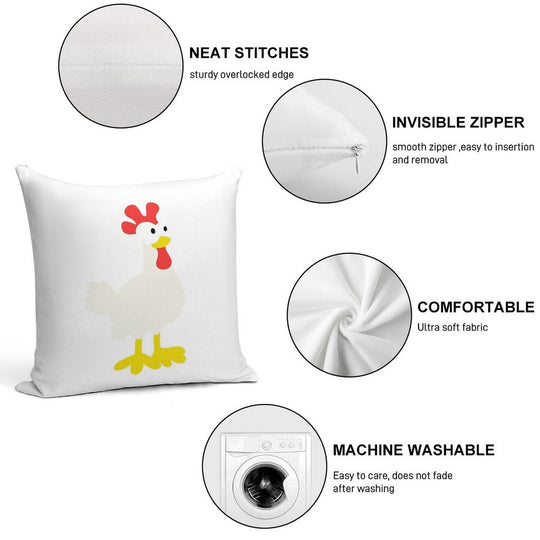 Hay Day Chicken Soft Washable Throw Pillow