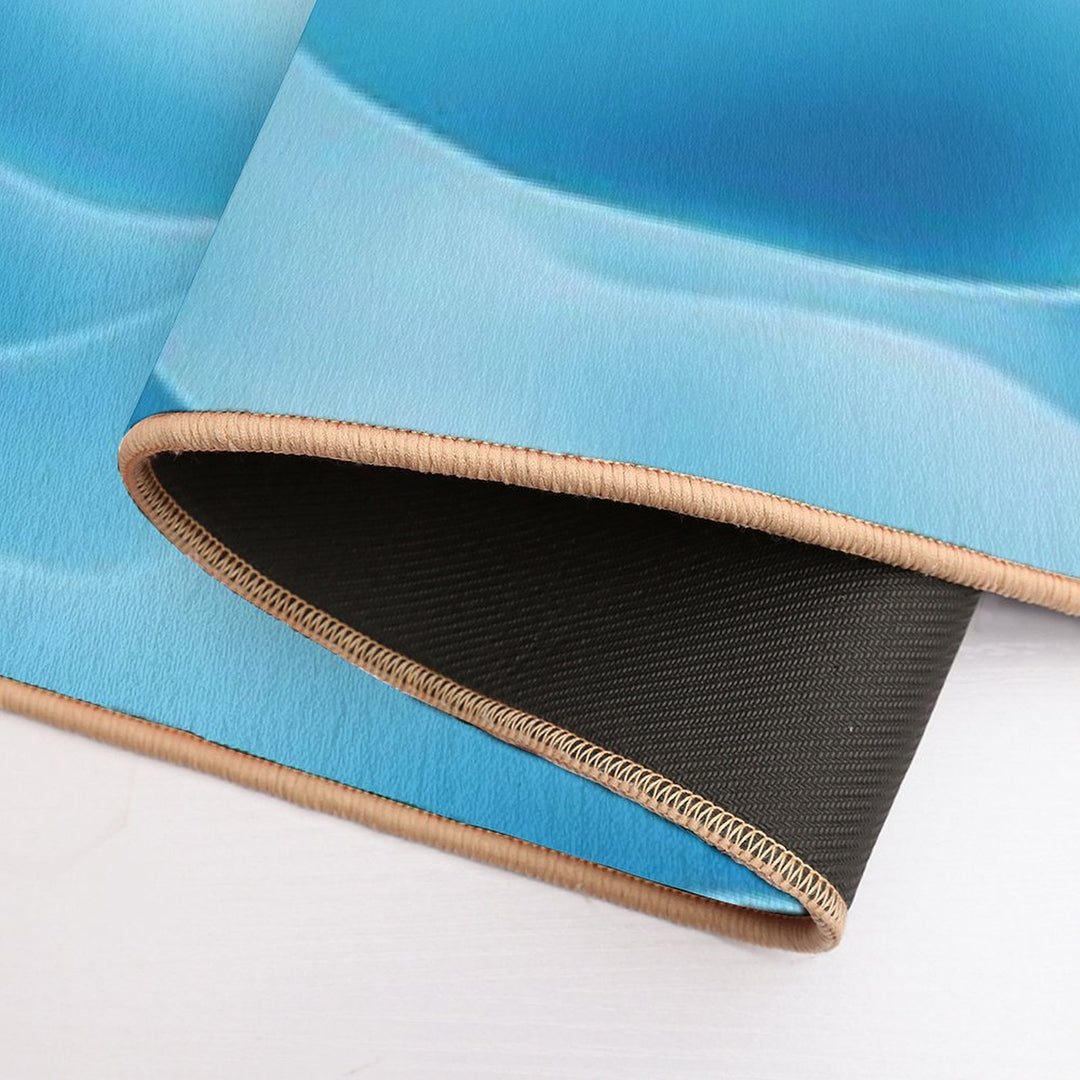 Blue Ocean Waves  Multi-Purpose Bath Mat