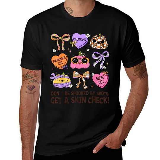 Get A Skin Check Dermatologist Dermatology Nurse Halloween  Soft T-Shirt