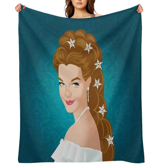 Empress Sissi Wrinkle-free Throw Blanket