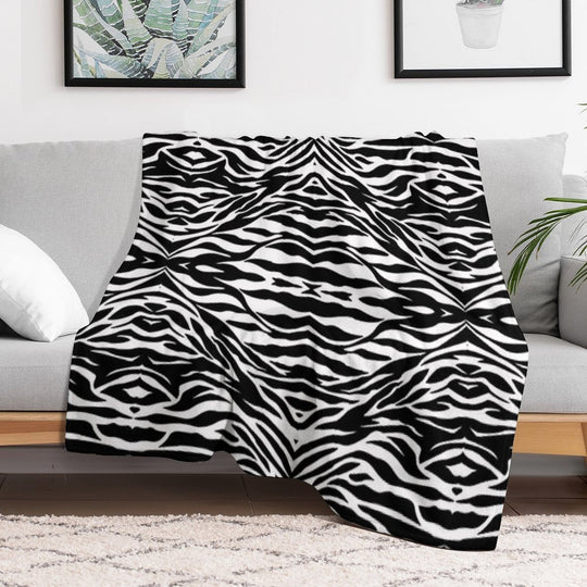 Zebra Premium Throw Blanket