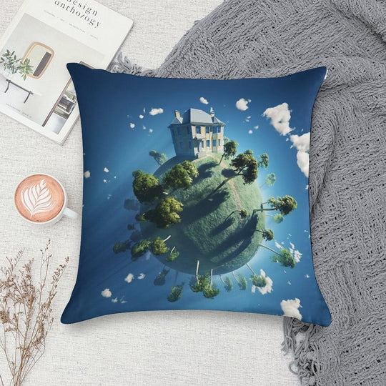 Live On Soft Short Plush Fabric Throw Pillow