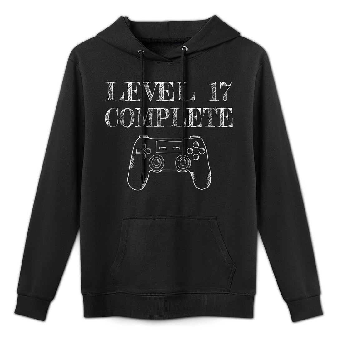 17th Birthday Boys Gaming Kid Level 17 Complete Casual Wear Hoodie
