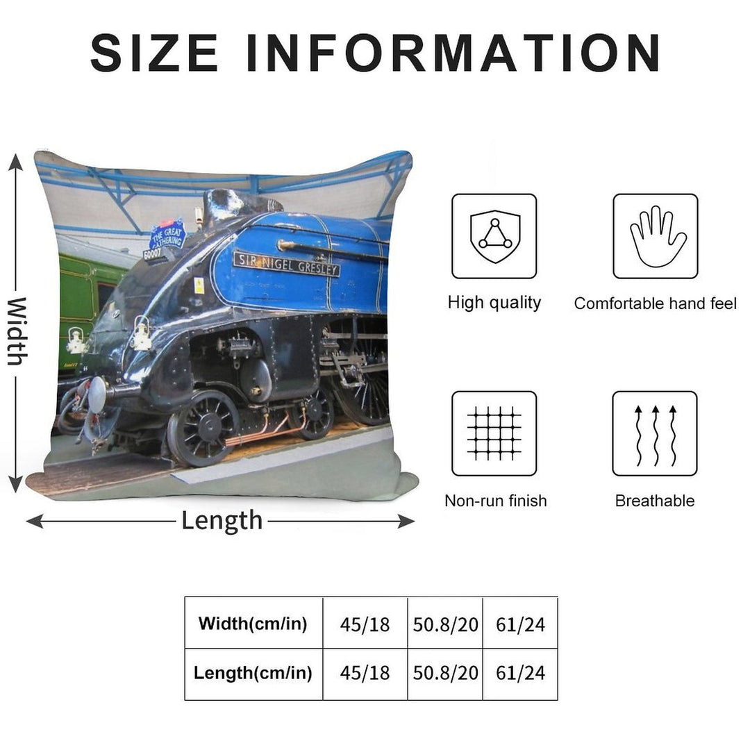 Sir Nigel Gresley Soft Skin-Friendly Throw Pillow