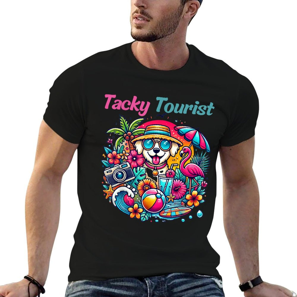 Vacay Tacky Tourist Outfit Wacky Cruise Costume Idea Tacky  Easy-care T-Shirt