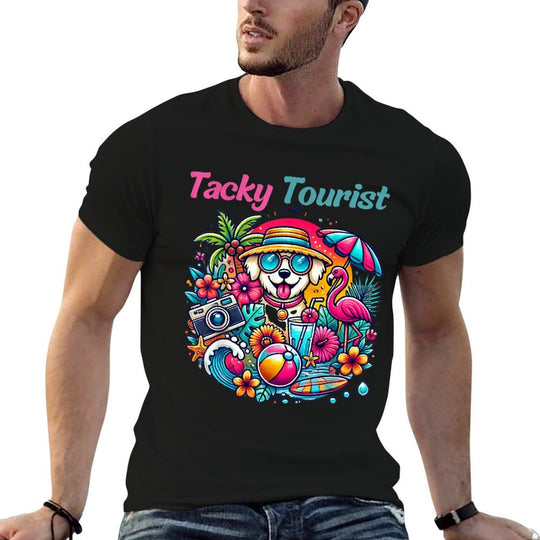 Vacay Tacky Tourist Outfit Wacky Cruise Costume Idea Tacky  Easy-care T-Shirt