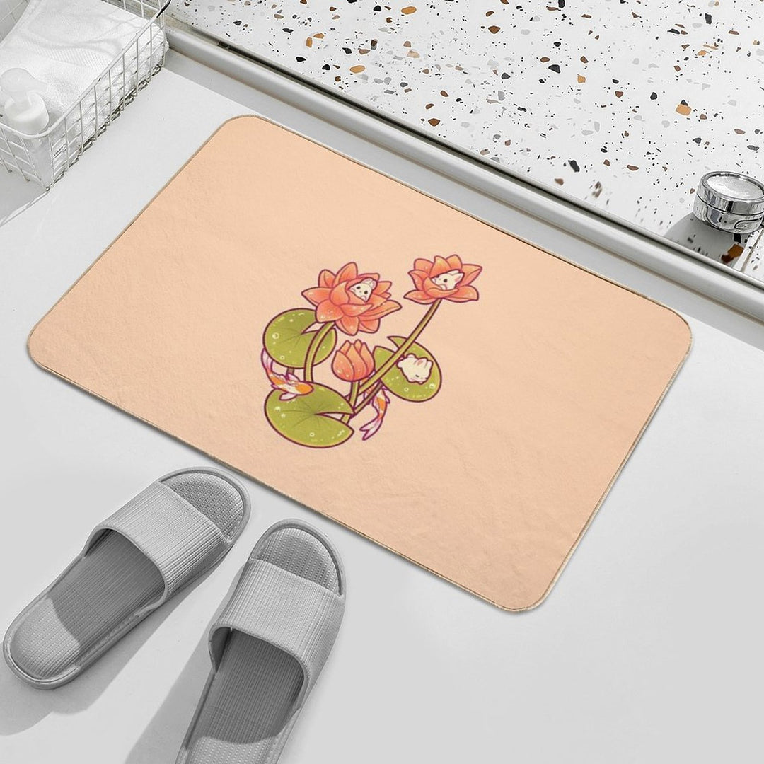Lotus Bunnies  Long-Lasting Bath Mat