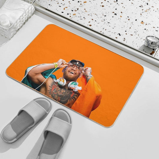 Conor Mcgregor Laughing  Fade-Resistant Bath Mat