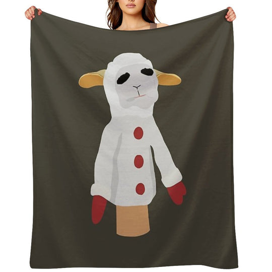 Lamb Chop, I Love This, Best, For You, Women Gift, Good Idea Versatility Throw Blanket