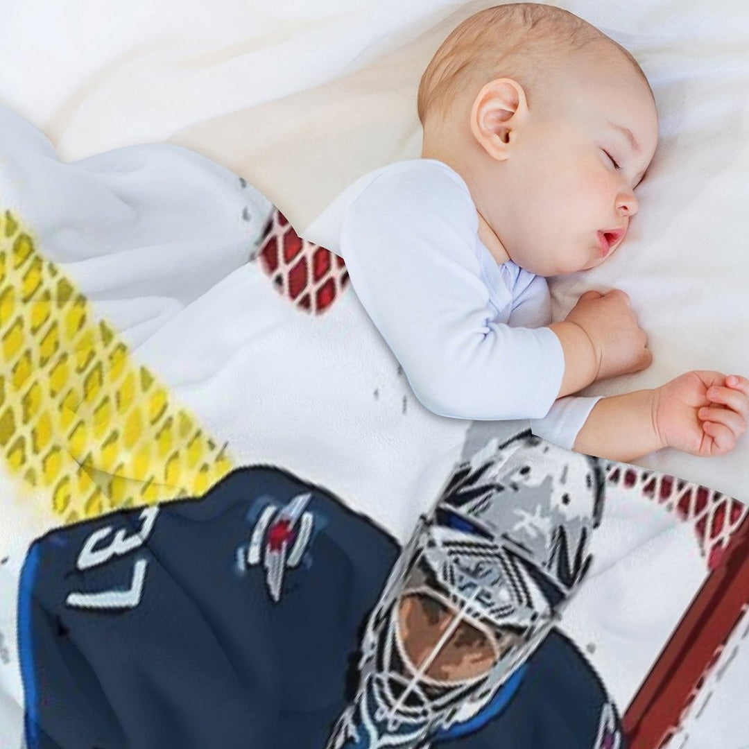 Connor Hellebuyck Anti-pilling Throw Blanket