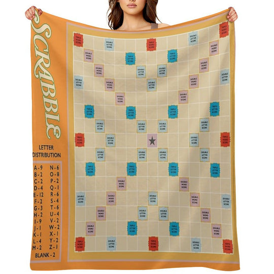 Scrabble Lightweight Throw Blanket