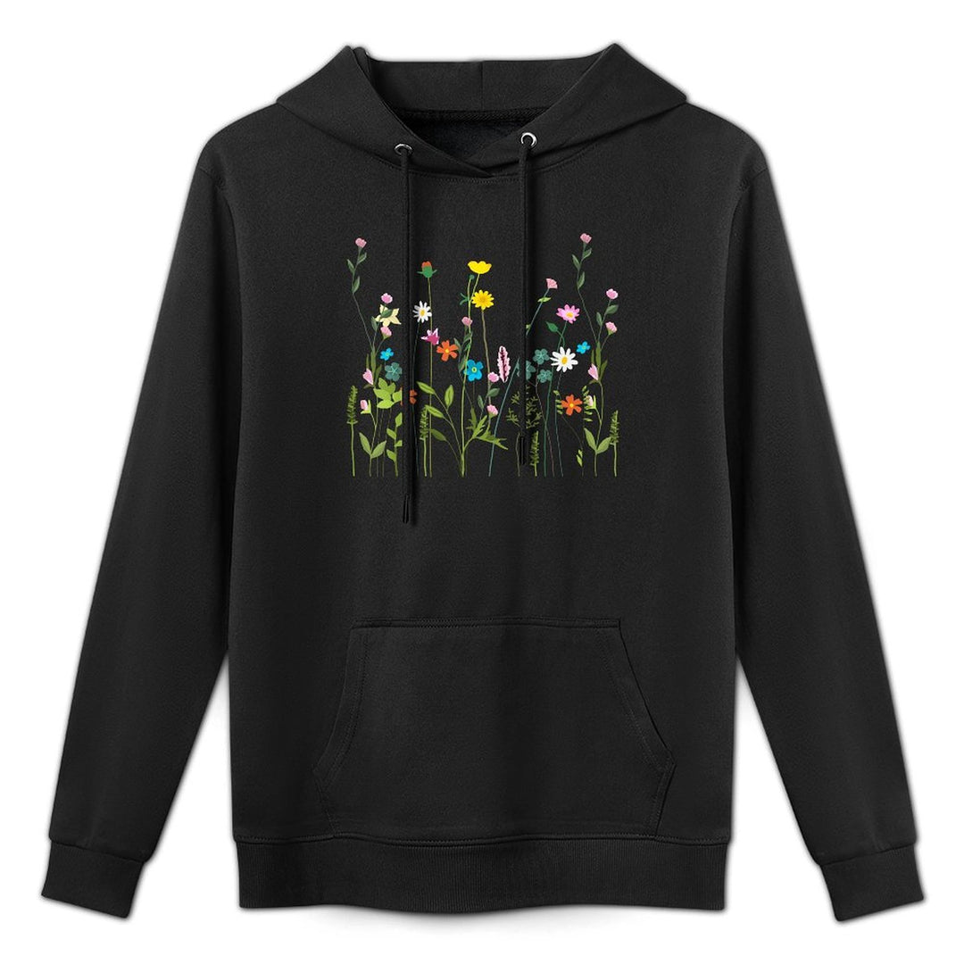 Women Wildflower Different Flowers Beautiful Floral Graphic Customizable Surface Hoodie