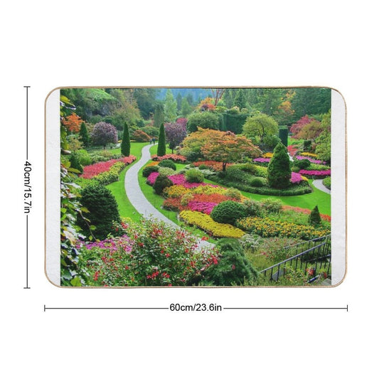 Butchart Gardens BC, Canada in The Fall  Toxin-Free Bath Mat