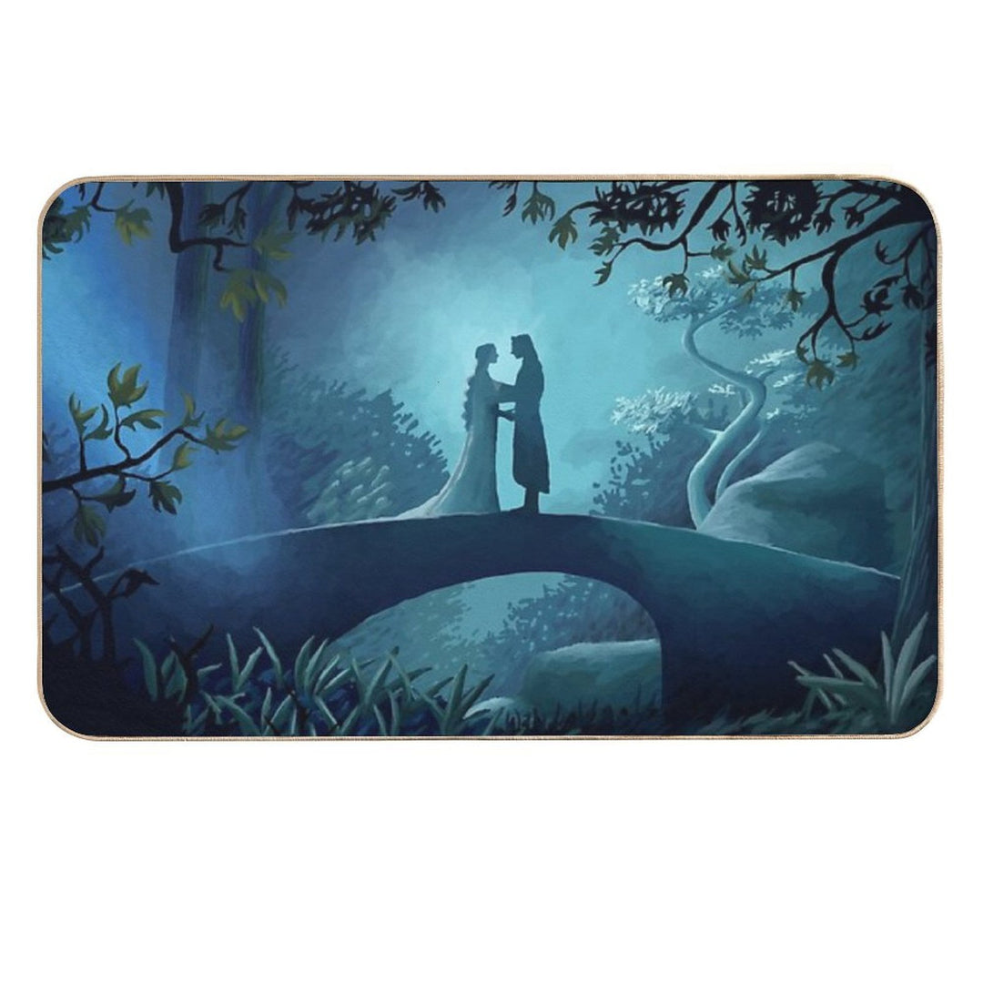 Arwen And Aragorn  Eco-Friendly Bath Mat