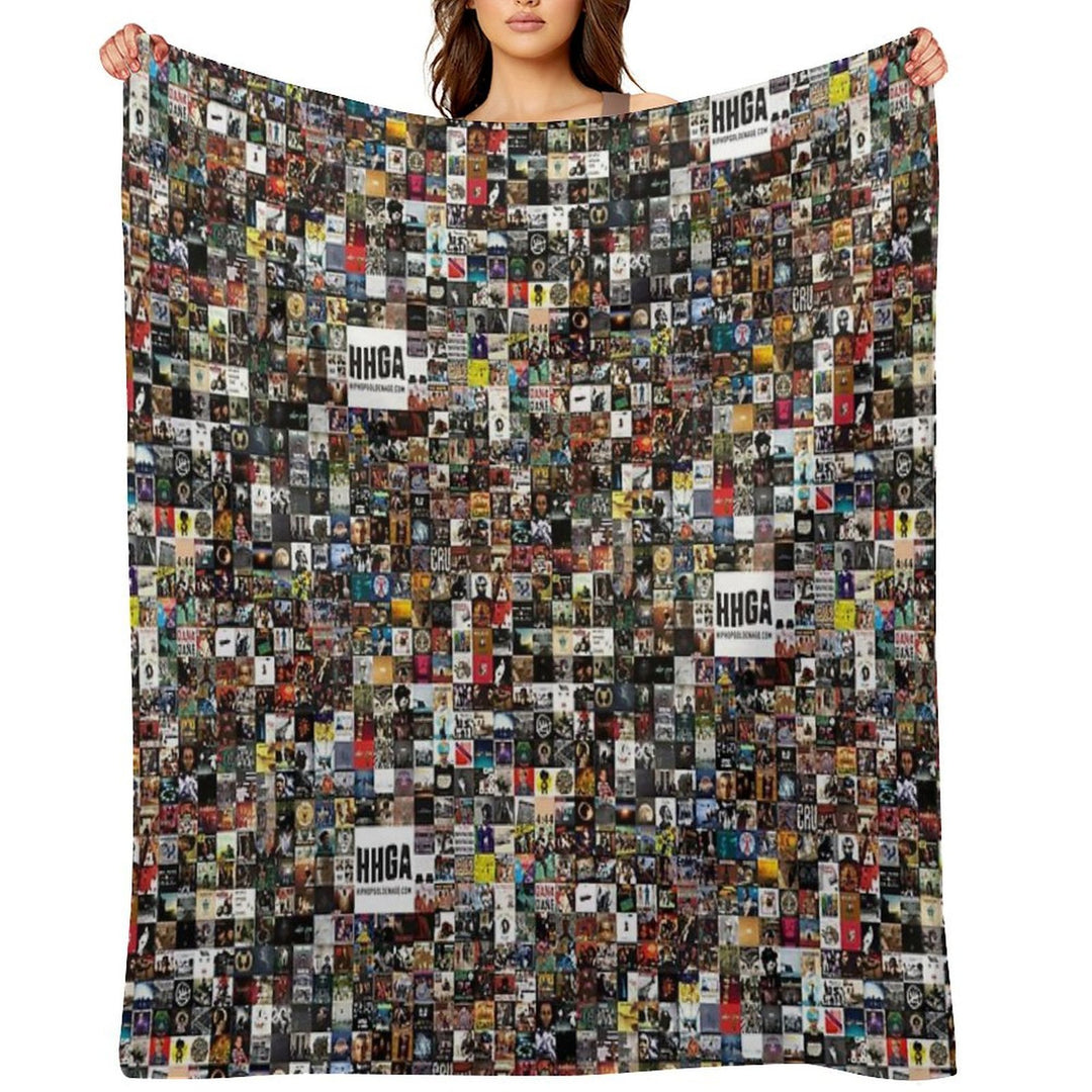 BEST HIP HOP ALBUMS 1980 - 2019 Travel-friendly Throw Blanket