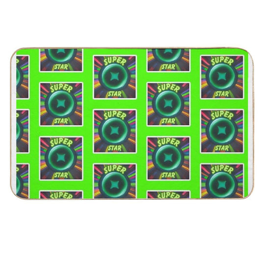 Super Star Neon Design  Slip-Resistant Bath Mat