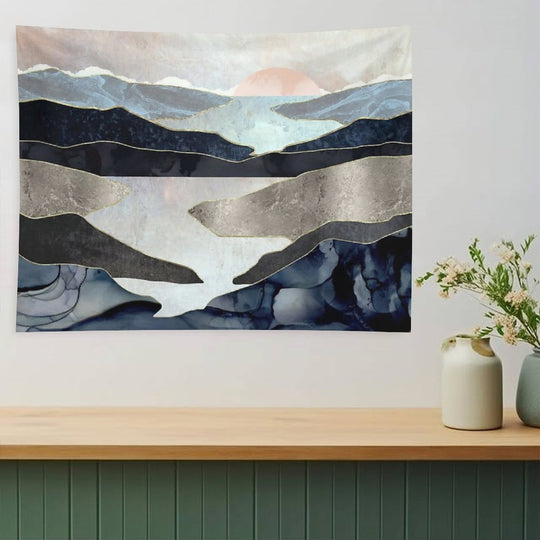 Blue Mountain Lake Tapestry